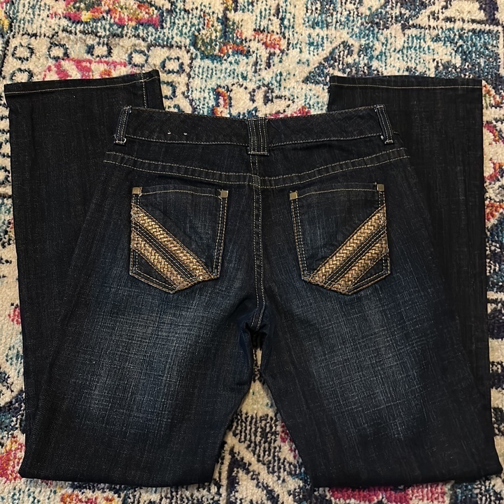Chico's Platinum Dayton MR Jean Blue Denim Straight Stretch Size 0 (size 4R)